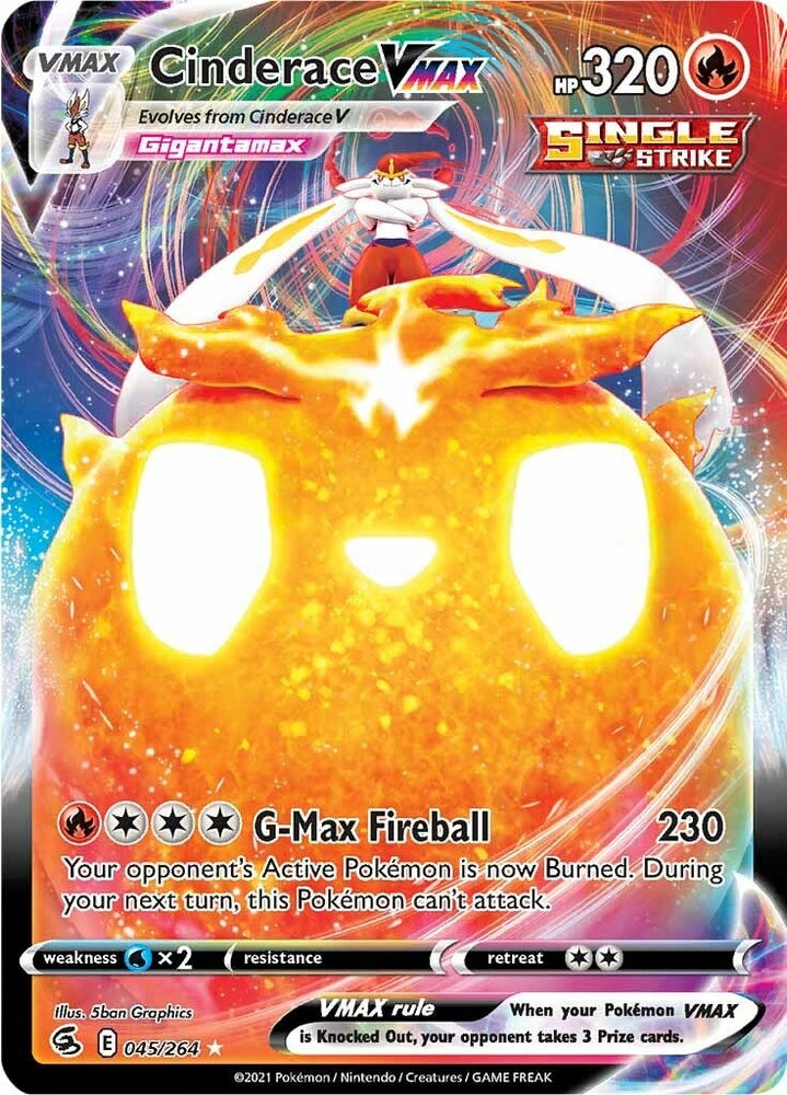 Image for Cinderace VMAX (045/264) [SWSH08: Fusion Strike]