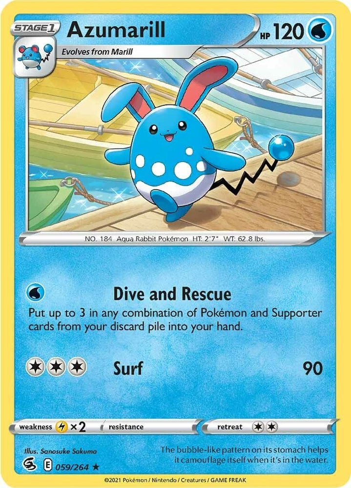 Image for Azumarill (059/264) [SWSH08: Fusion Strike]