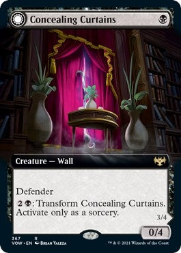 Image for Concealing Curtains (Extended Art) (367) [Innistrad: Crimson Vow]
