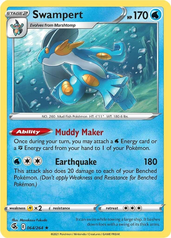 Image for Swampert (064/264) [SWSH08: Fusion Strike]