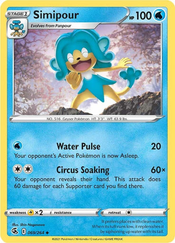 Image for Simipour (069/264) [SWSH08: Fusion Strike]