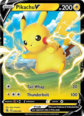 Image for Pikachu V (086/264) [SWSH08: Fusion Strike]