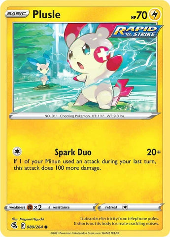 Image for Plusle (089/264) [SWSH08: Fusion Strike]