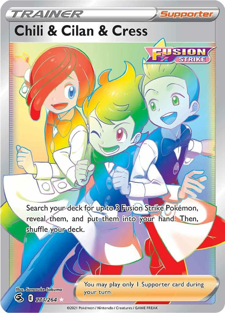 Image for Chili & Cilan & Cress (Secret) (273/264) [SWSH08: Fusion Strike]