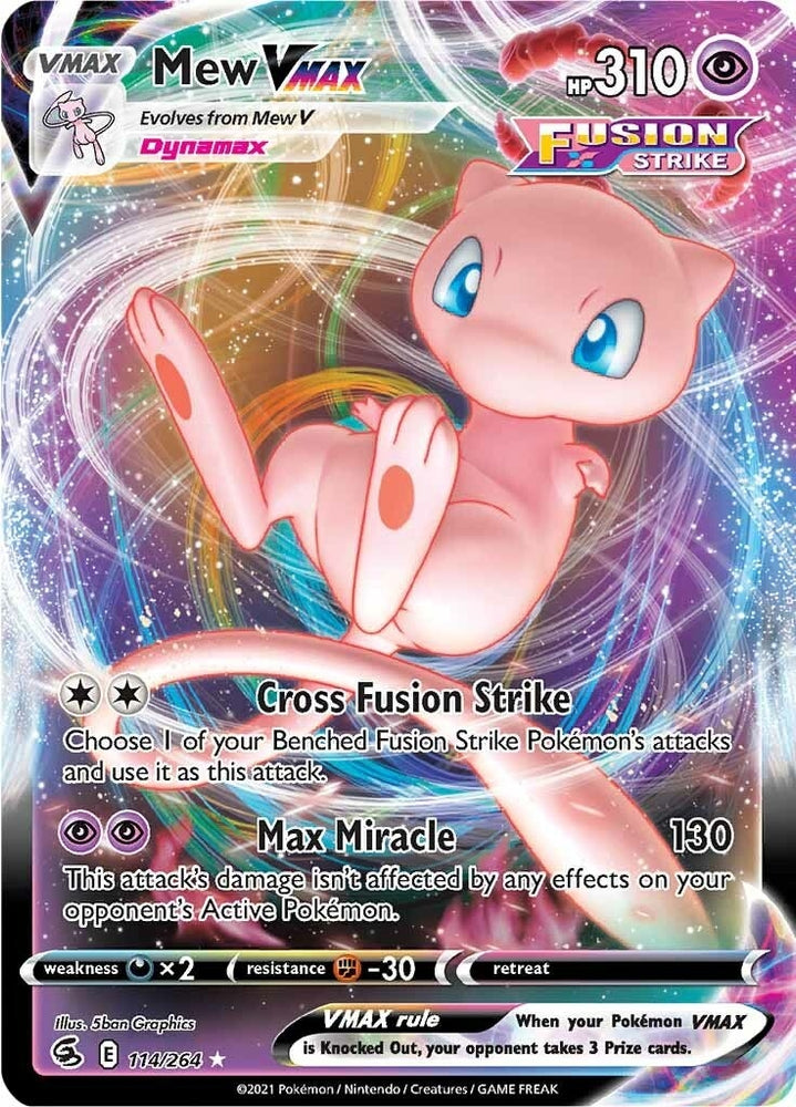 Image for Mew VMAX (114/264) [SWSH08: Fusion Strike]