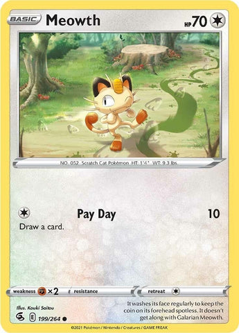 Image for Meowth (199/264) [SWSH08: Fusion Strike]