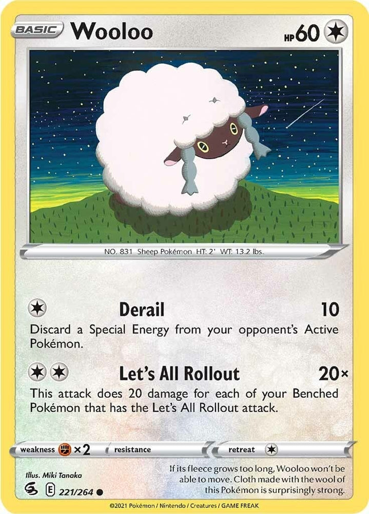 Image for Wooloo (221) (221/264) [SWSH08: Fusion Strike]