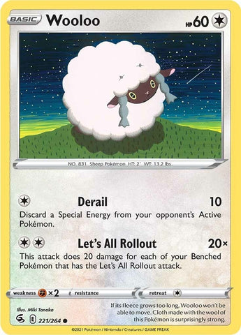 Image for Wooloo (221) (221/264) [SWSH08: Fusion Strike]