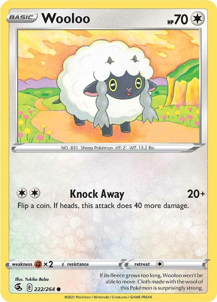 Image for Wooloo (222) (222/264) [SWSH08: Fusion Strike]