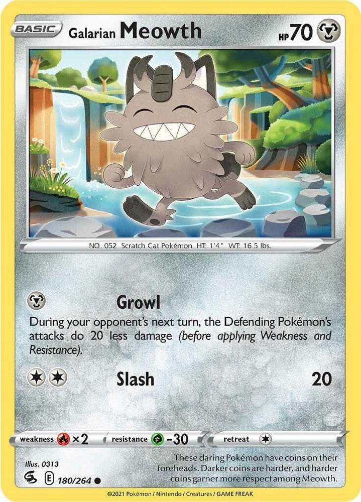 Image for Galarian Meowth (180/264) [SWSH08: Fusion Strike]