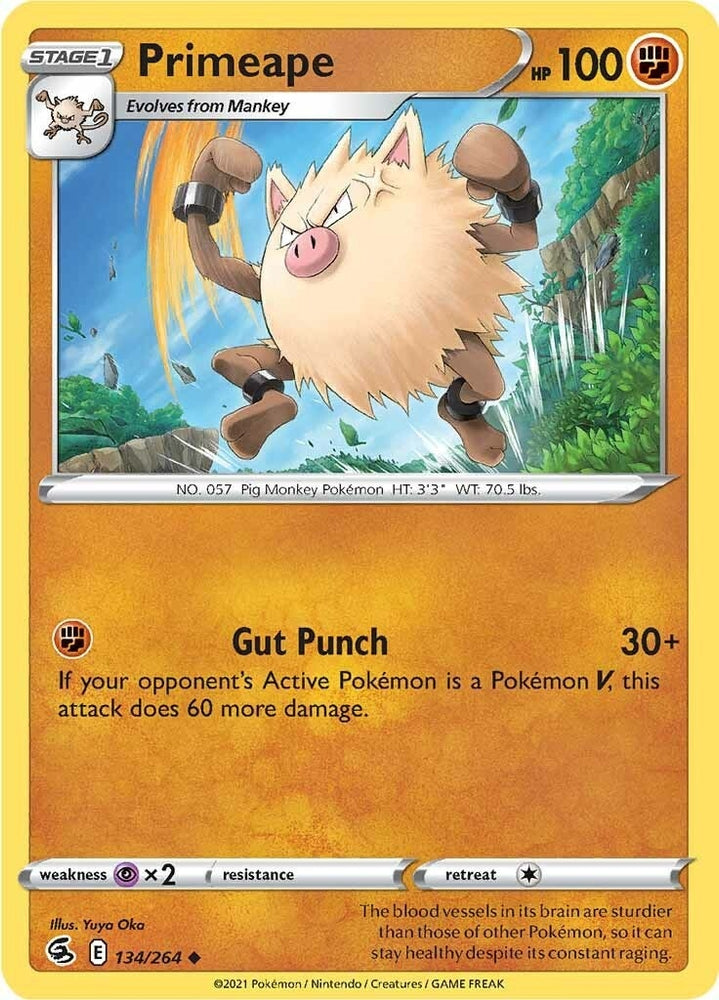 Image for Primeape (134/264) - Pokemon