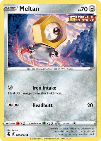Image for Meltan (188/264) [SWSH08: Fusion Strike]