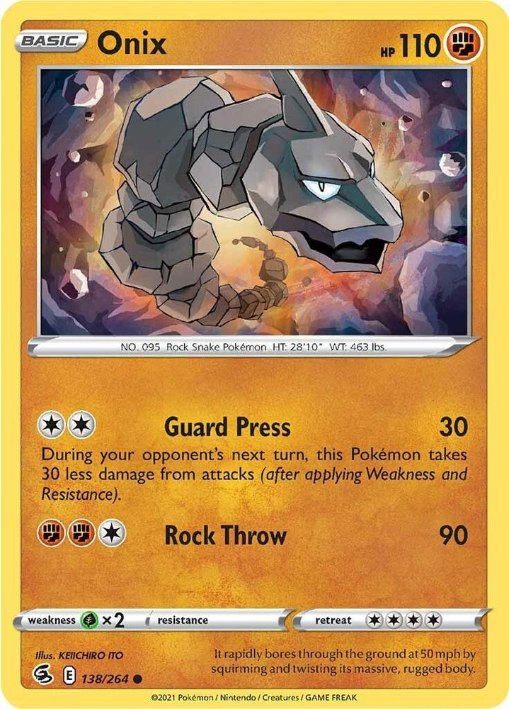 Image for Onix (138/264) [SWSH08: Fusion Strike]