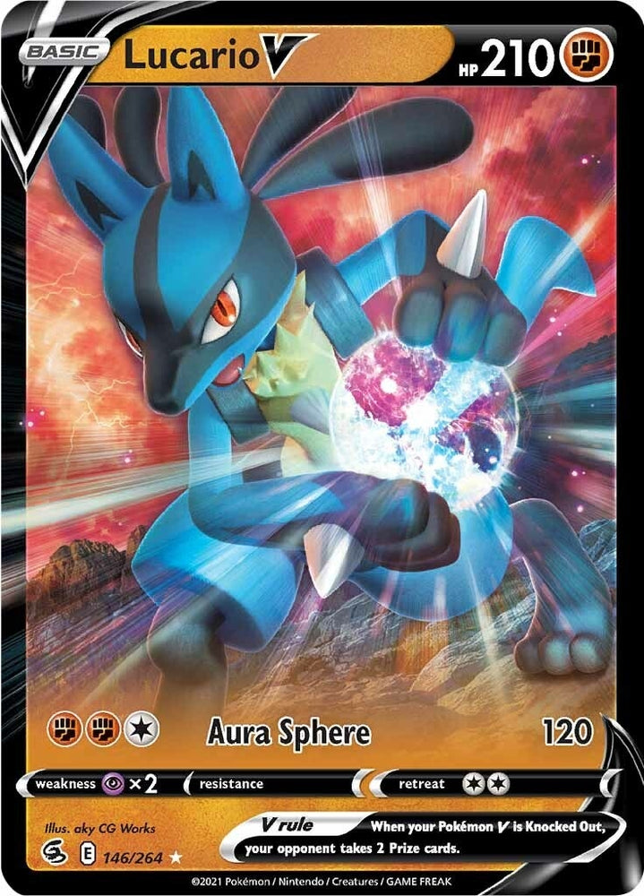 Image for Lucario V (146/264) [SWSH08: Fusion Strike]
