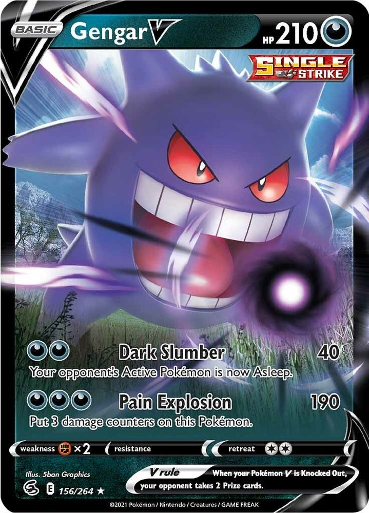Image for Gengar V (156/264) [SWSH08: Fusion Strike]