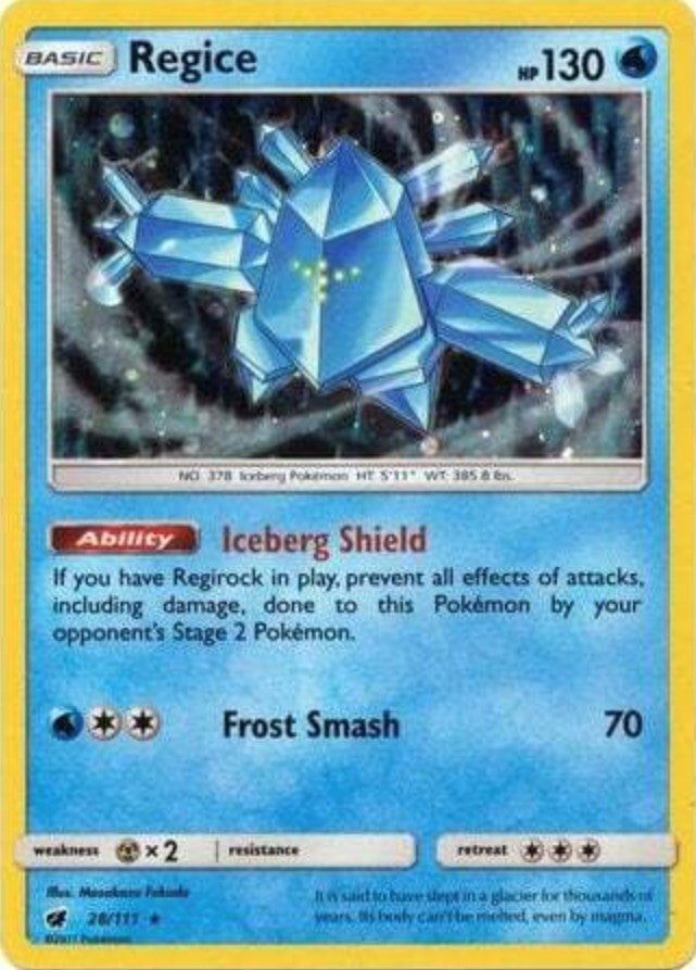 Image for Regice - 28/111 (Cosmos Holo) (28/111) [SM Promos]