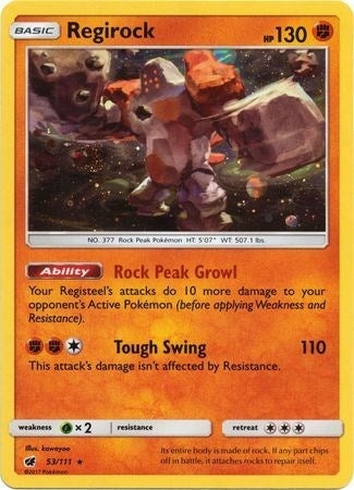 Image for Regirock - 53/111 (Cosmos Holo) (53/111) [SM Promos]