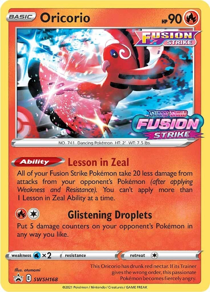 Image for Oricorio - SWSH168 (Prerelease) (SWSH168) [SWSH: Sword & Shield Promo Cards]