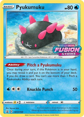 Image for Pyukumuku - SWSH169 (Prerelease) (SWSH169) [SWSH: Sword & Shield Promo Cards]