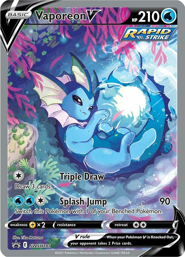 Image for Vaporeon V - SWSH181 (SWSH181) [SWSH: Sword & Shield Promo Cards]