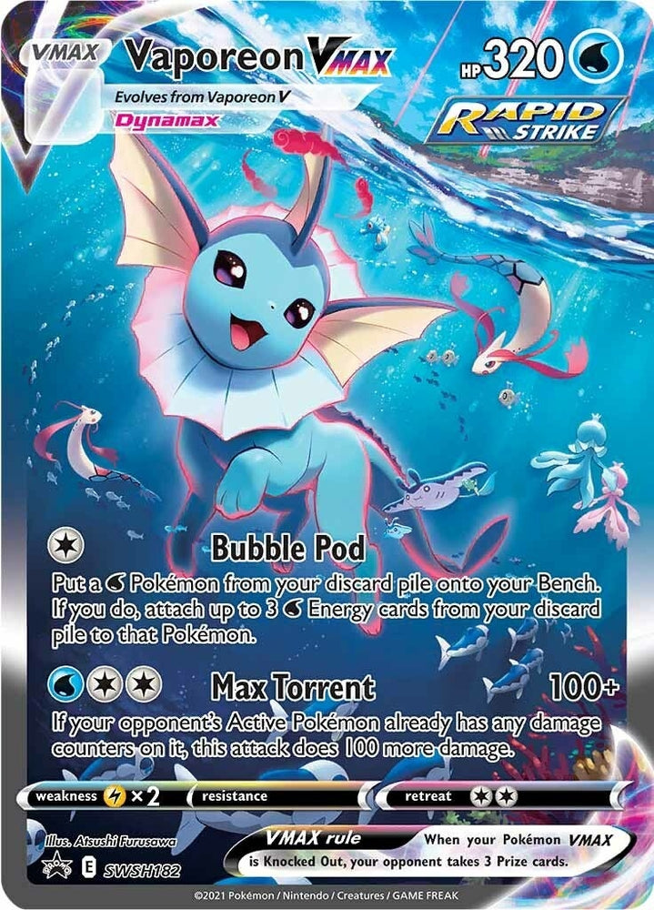 Image for Vaporeon VMAX - SWSH182 (SWSH182) [SWSH: Sword & Shield Promo Cards]