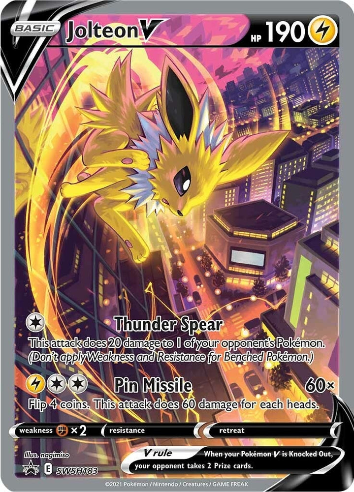 Image for Jolteon V - SWSH183 (SWSH183) [SWSH: Sword & Shield Promo Cards]