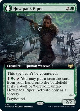 Image for Howlpack Piper (Extended Art) (392) [Innistrad: Crimson Vow]