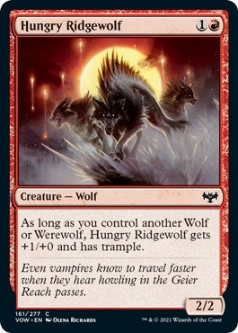 Image for Hungry Ridgewolf (161) [Innistrad: Crimson Vow]