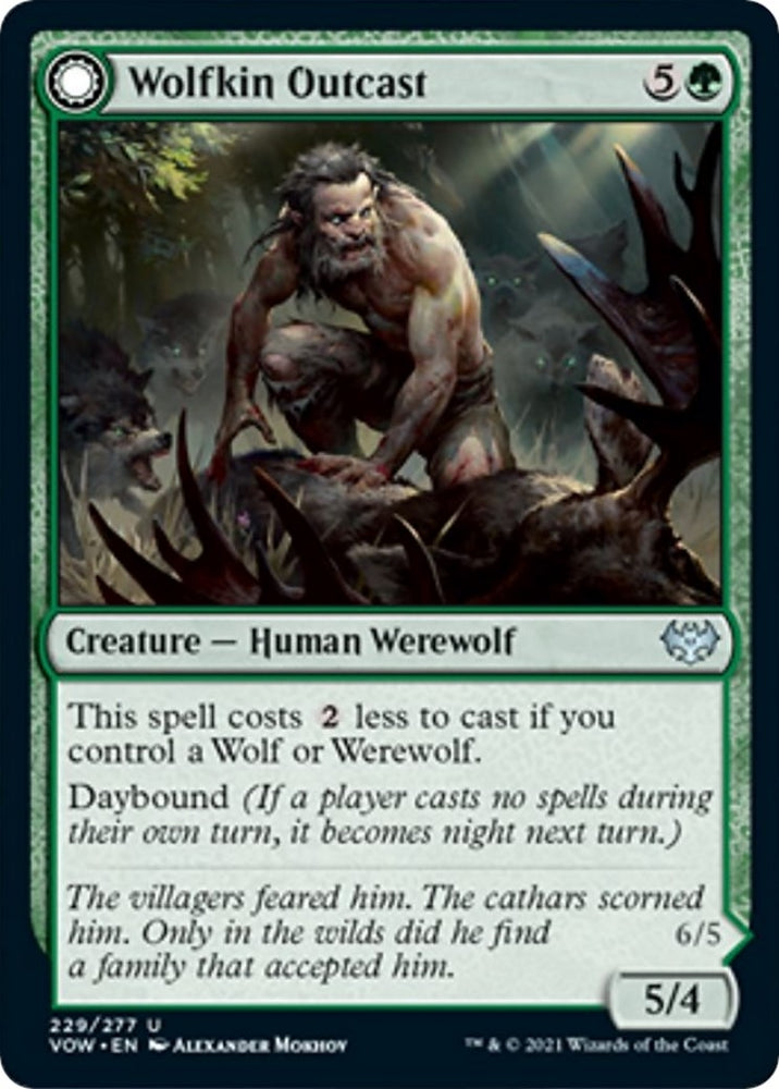 Image for Wolfkin Outcast (229) [Innistrad: Crimson Vow]
