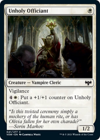 Image for Unholy Officiant (41) [Innistrad: Crimson Vow]