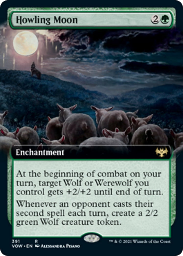 Image for Howling Moon (Extended Art) (391) [Innistrad: Crimson Vow]