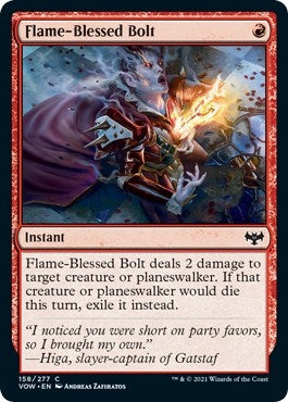 Image for Flame-Blessed Bolt (158) [Innistrad: Crimson Vow]