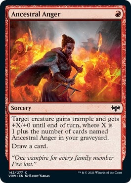 Image for Ancestral Anger (142) [Innistrad: Crimson Vow]