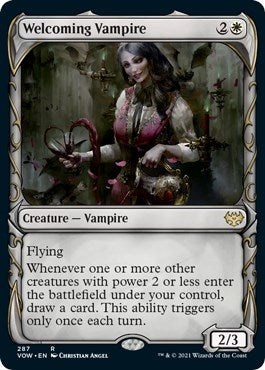 Image for Welcoming Vampire (Showcase) (287) [Innistrad: Crimson Vow]