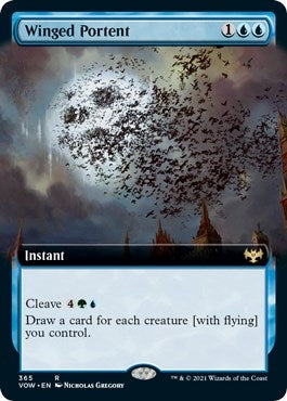Image for Winged Portent (Extended Art) (365) [Innistrad: Crimson Vow]