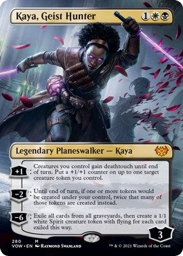 Image for Kaya, Geist Hunter (Borderless) (280) [Innistrad: Crimson Vow]