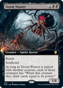 Image for Doom Weaver (Extended Art) (72) [Commander: Innistrad: Crimson Vow]