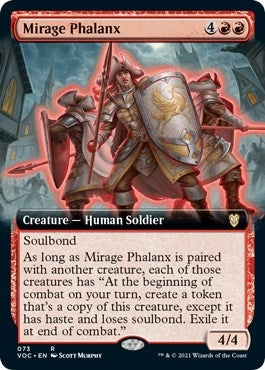 Image for Mirage Phalanx (Extended Art) (73) [Commander: Innistrad: Crimson Vow]