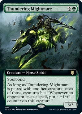 Image for Thundering Mightmare (Extended Art) (75) [Commander: Innistrad: Crimson Vow]