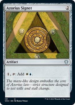 Image for Azorius Signet (161) [Commander: Innistrad: Crimson Vow]