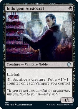 Image for Indulgent Aristocrat (130) [Commander: Innistrad: Crimson Vow]