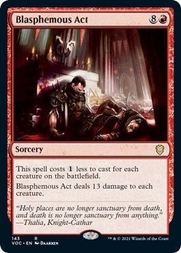 Image for Blasphemous Act (143) [Commander: Innistrad: Crimson Vow]