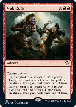 Image for Mob Rule (147) [Commander: Innistrad: Crimson Vow]