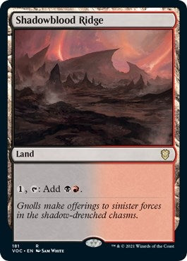 Image for Shadowblood Ridge (181) [Commander: Innistrad: Crimson Vow]
