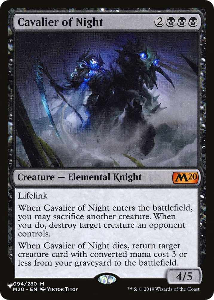 Image for Cavalier of Night (94) [The List Reprints]