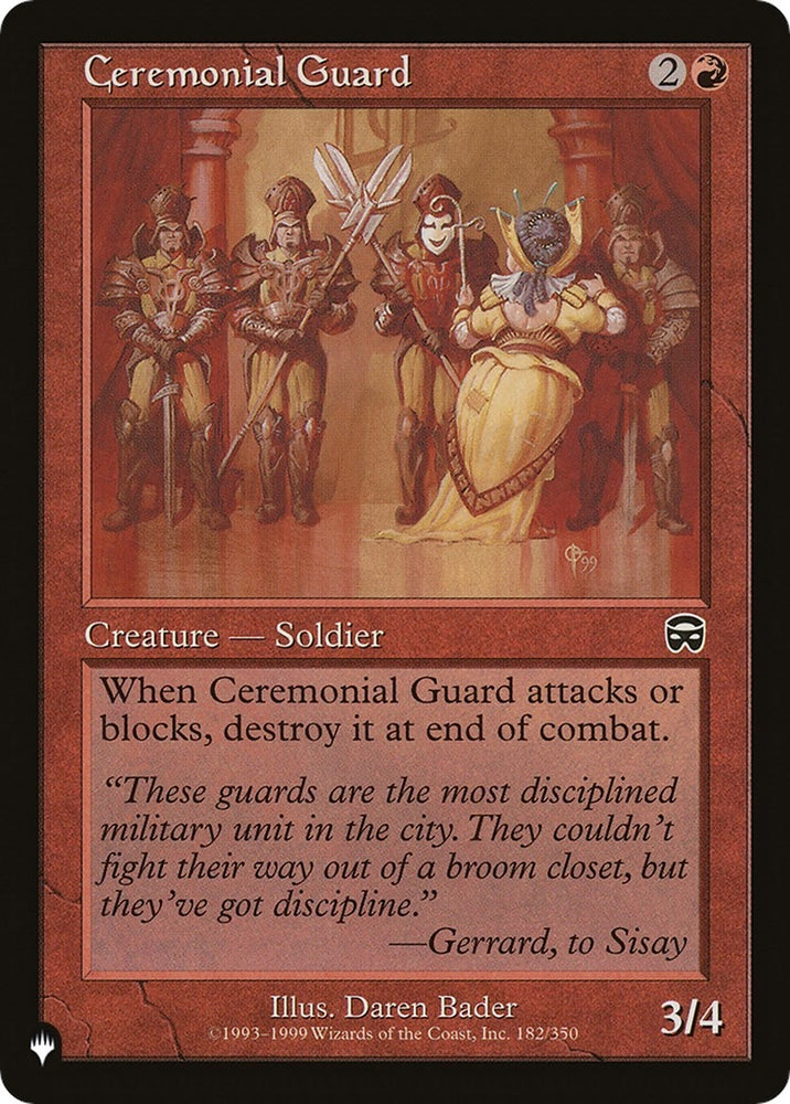 Image for Ceremonial Guard (182) [The List Reprints]