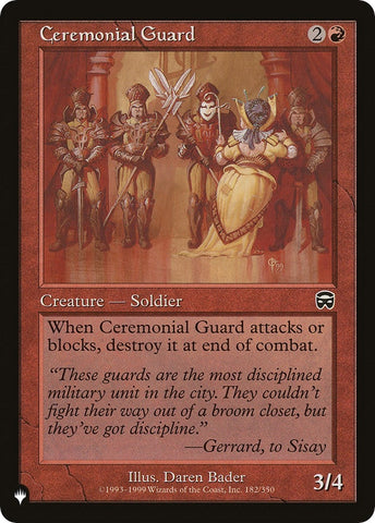 Image for Ceremonial Guard (182) [The List Reprints]