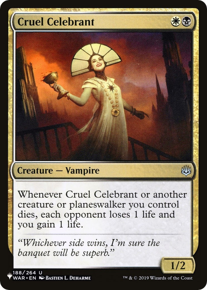 Image for Cruel Celebrant (188) [The List Reprints]