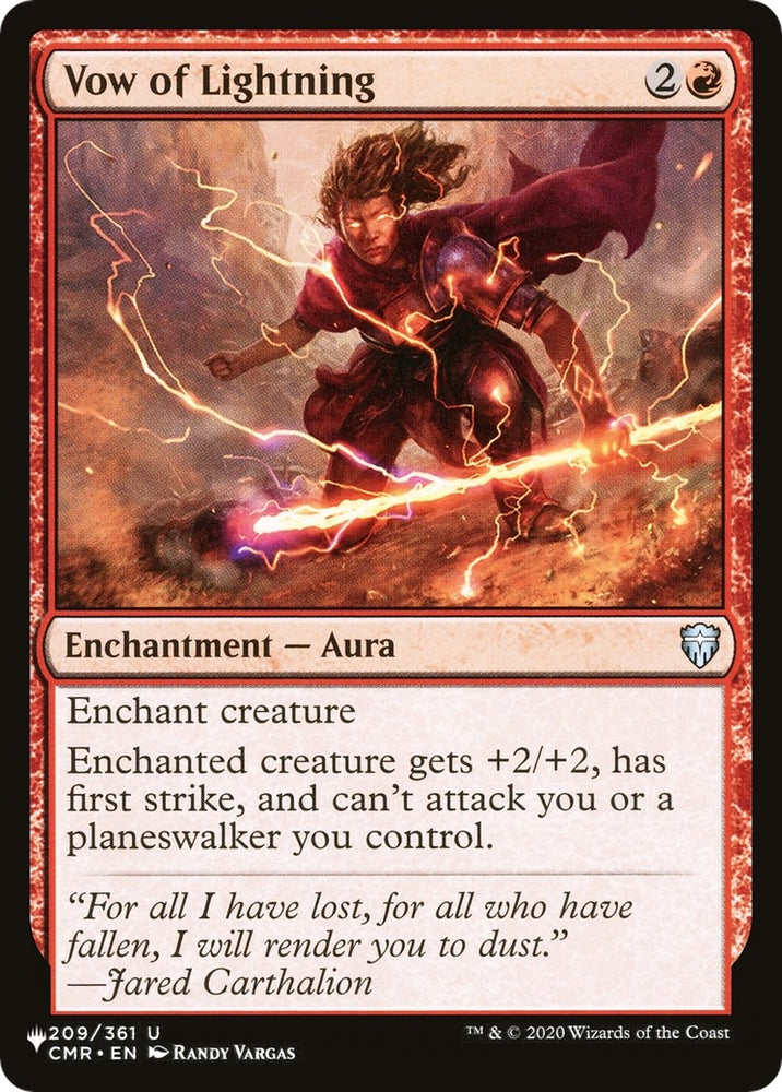 Image for Vow of Lightning (209) [The List Reprints]