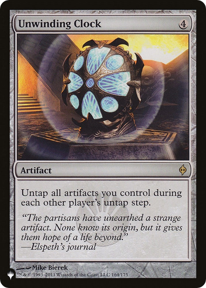 Image for Unwinding Clock (164) [The List Reprints]